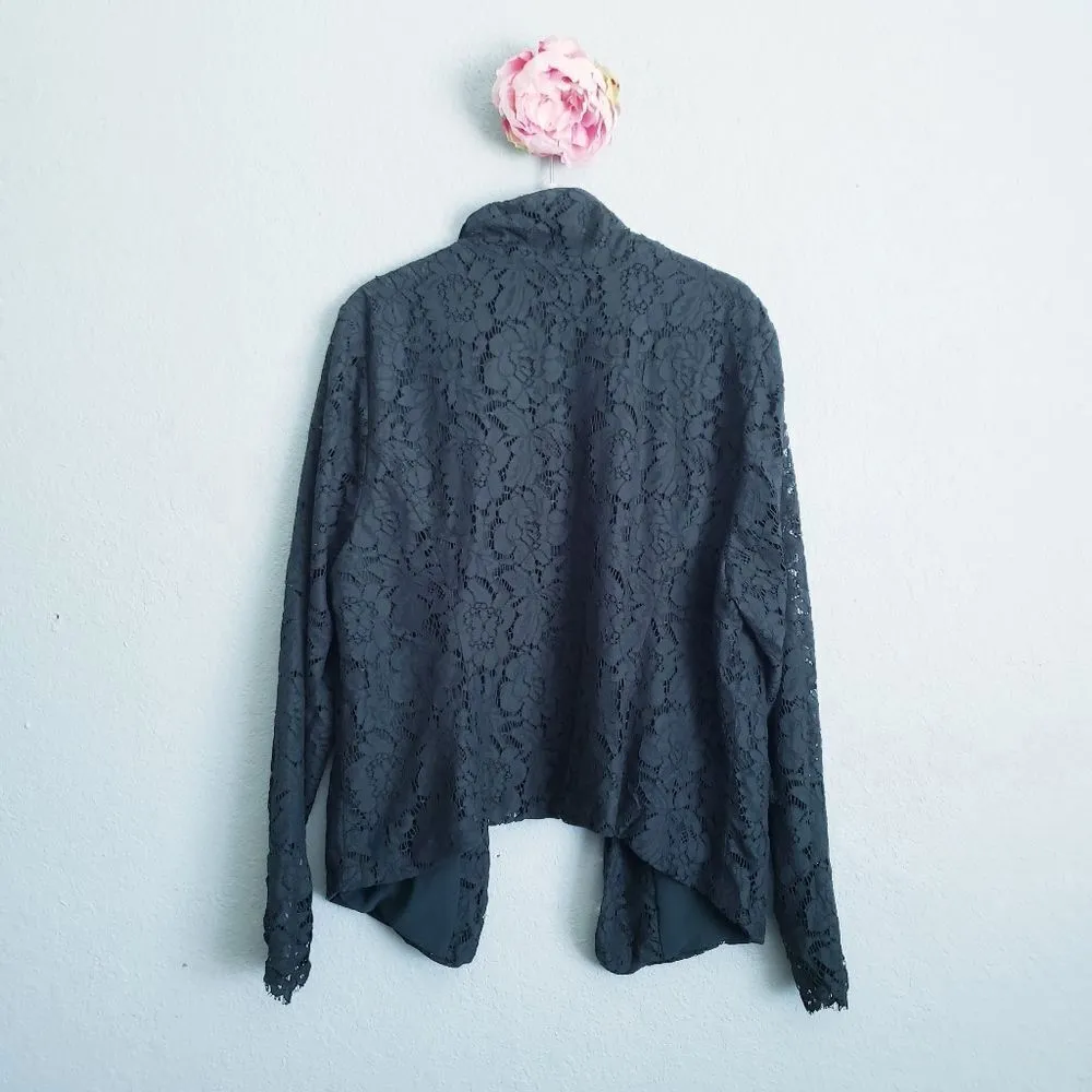 Torrid Dark Green Lace Blazer - Image 9