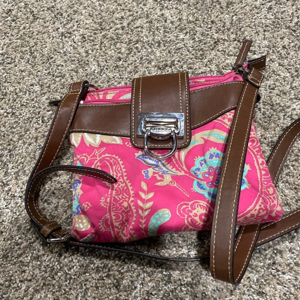 Ralph Lauren Chaps Pink Pamela crossbody purse - Image 10