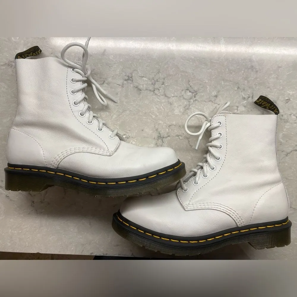 Dr. Martens 1460 Pascal 8-Eye Boot White Size Womens 8 - Image 5