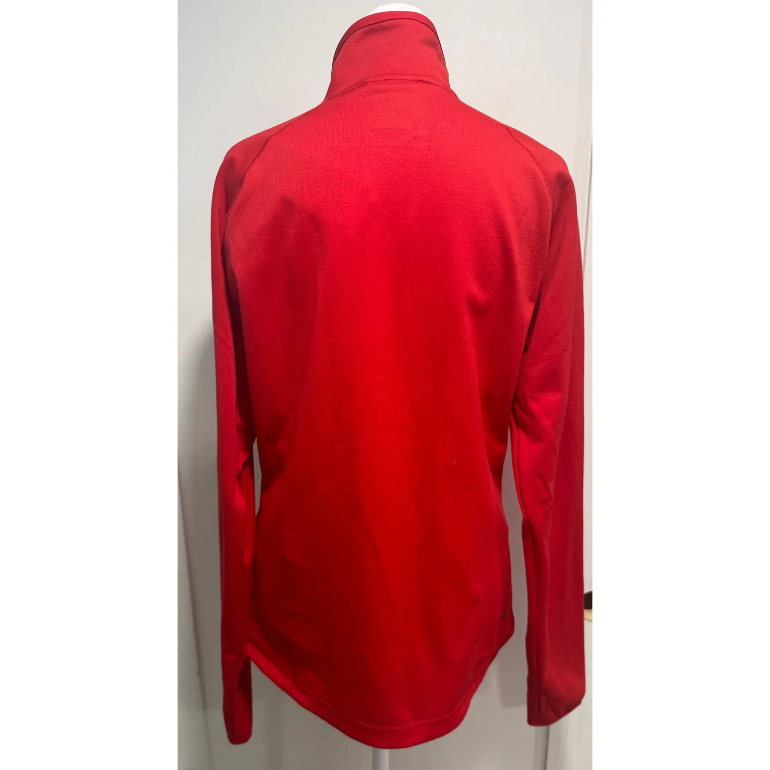 NWT Adidas Chicago Blackhawks 1/2 Half Zip Pullover Sweatshirt Size S - Image 2