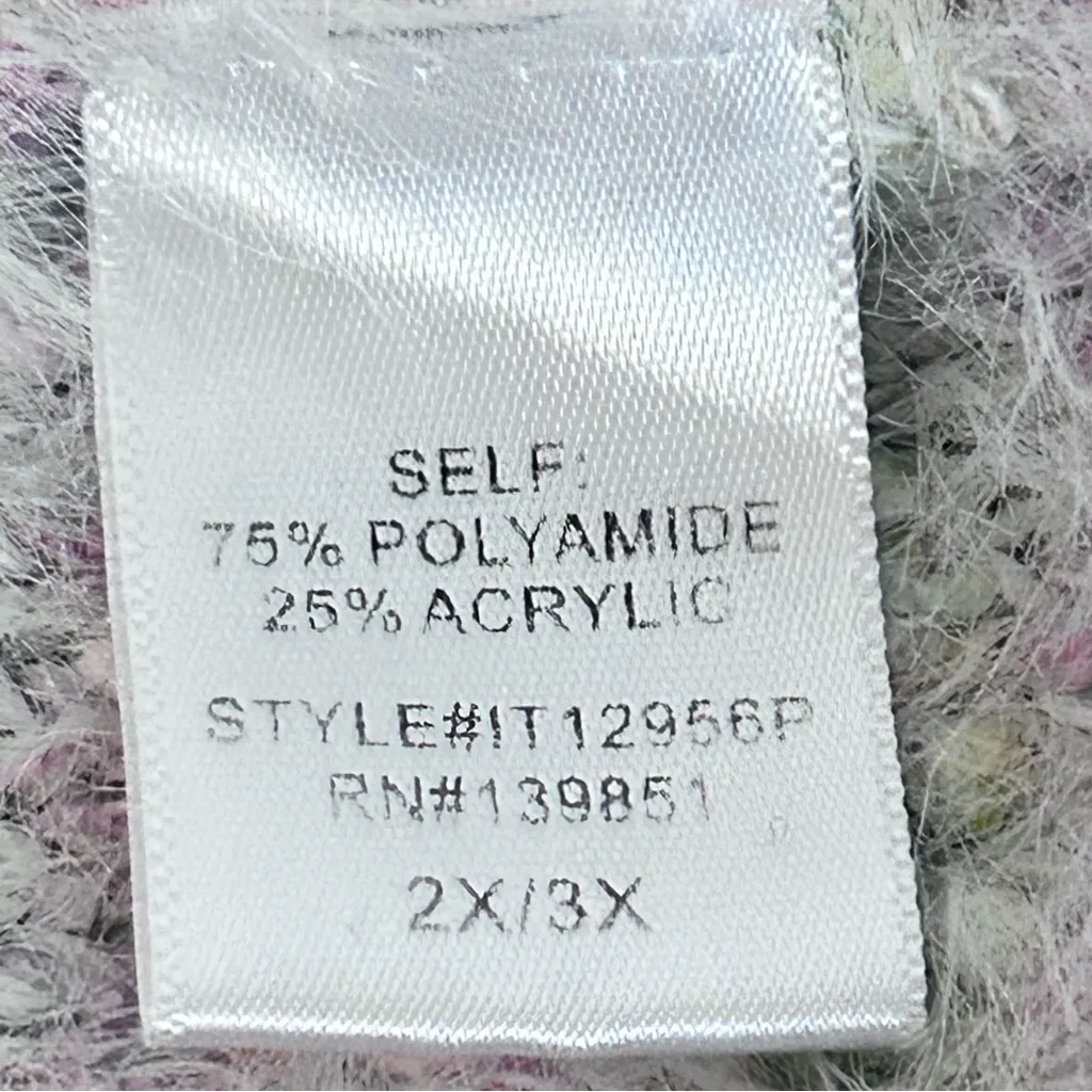 Oddy Sweater Women PLUS SIZE XXL Blue Pink Y2K Fuzzy Rainbow Knit Anime Furry - Image 4