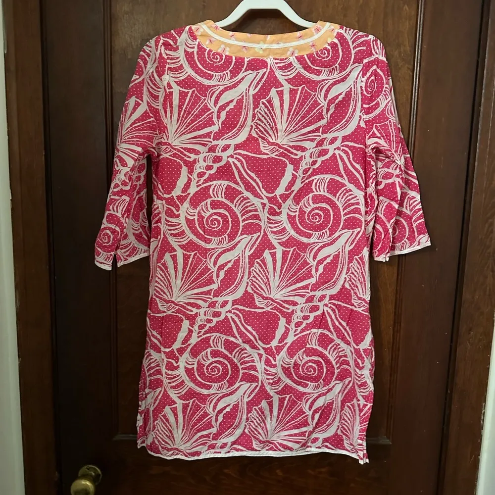 Lilly Pulitzer Shell Print Caftan Tunic - Image 4