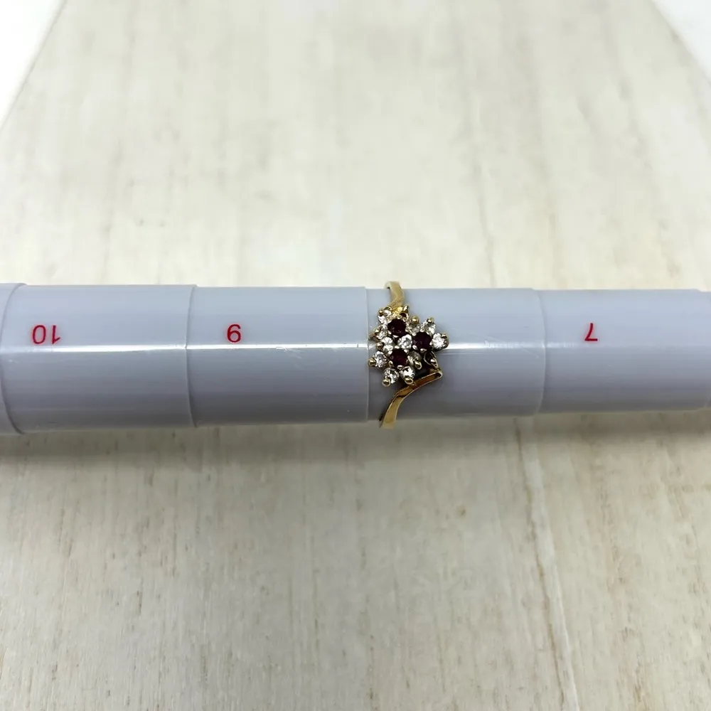 10K diamond and  ring, Approx size 8 - Image 12