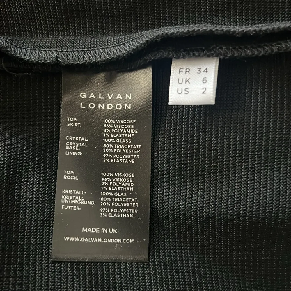 Galvan London Crystal Bustier Dress in Black, Size US2 FR34 UK6 NWT Retail $1895 Black - Image 15