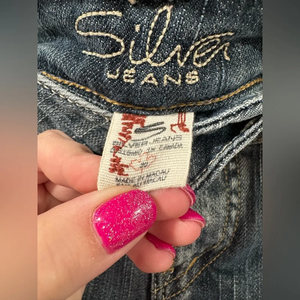 Silver Jean Shorts Western Glove Works Lexi Short - Image 4