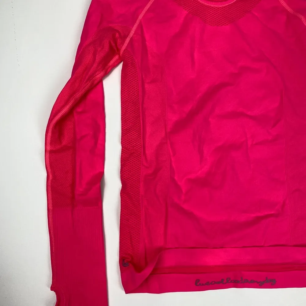 Lole Hot Pink Athletic Long Sleeve Top XXS - Image 3