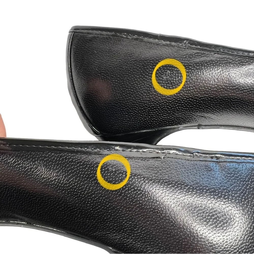 Lauren Ralph Lauren Black Shelbi Kidskin & Patent Leather Heels - Image 8