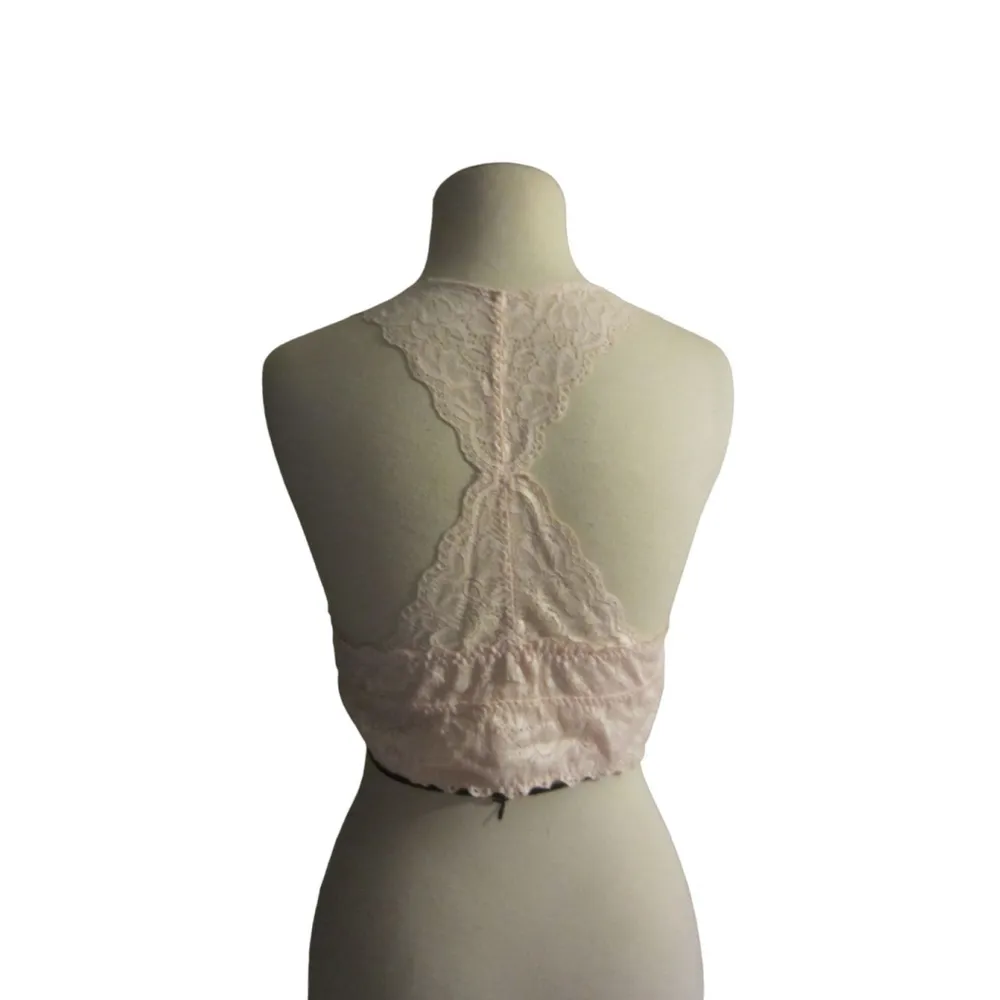 Felina Lightly Padded Wirefree Women's Lace Bralette Size M White Size M - Image 3