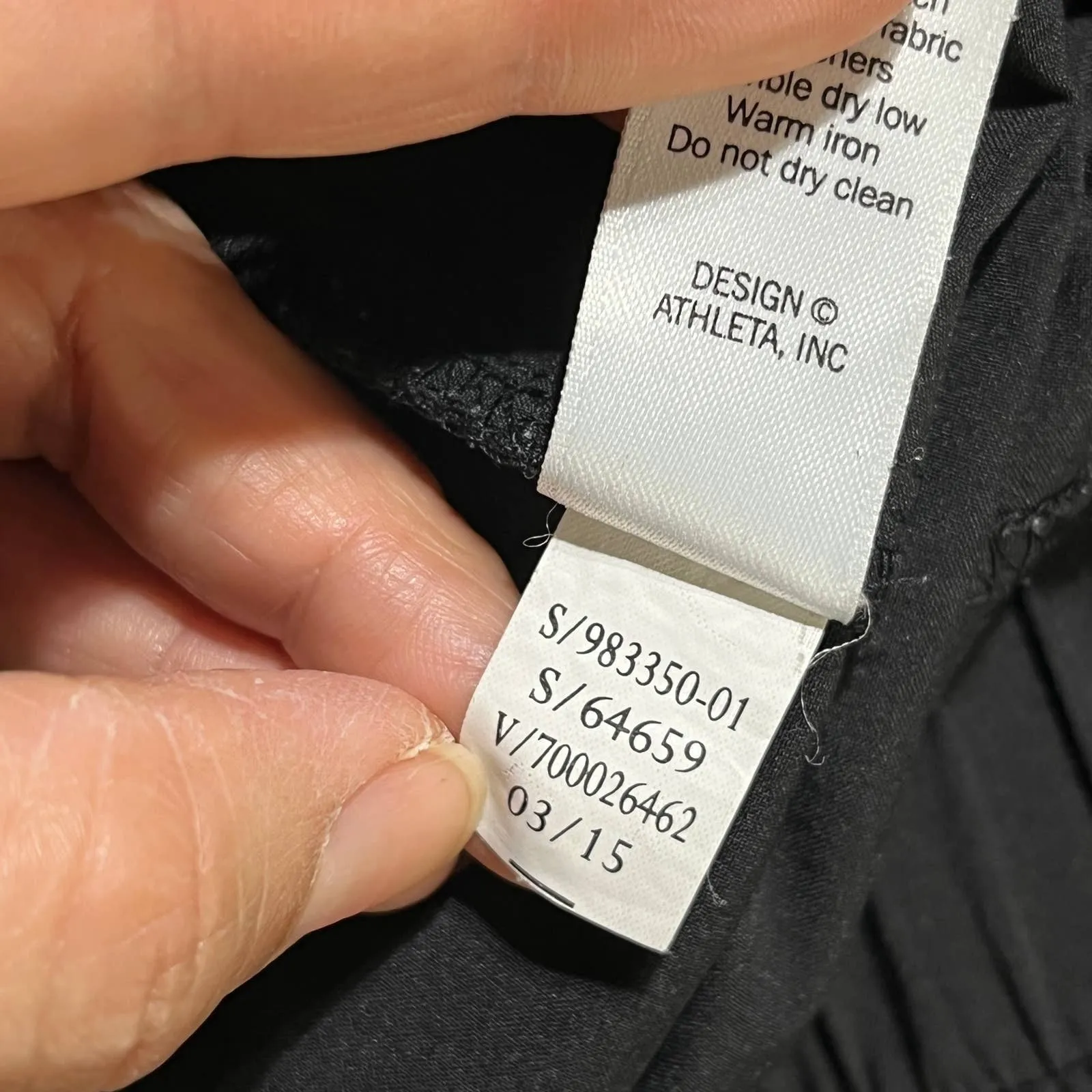 Athleta Aspire Ankle Pants Adjustable Hem Elastic Waist Women Black Size 2 - Image 6