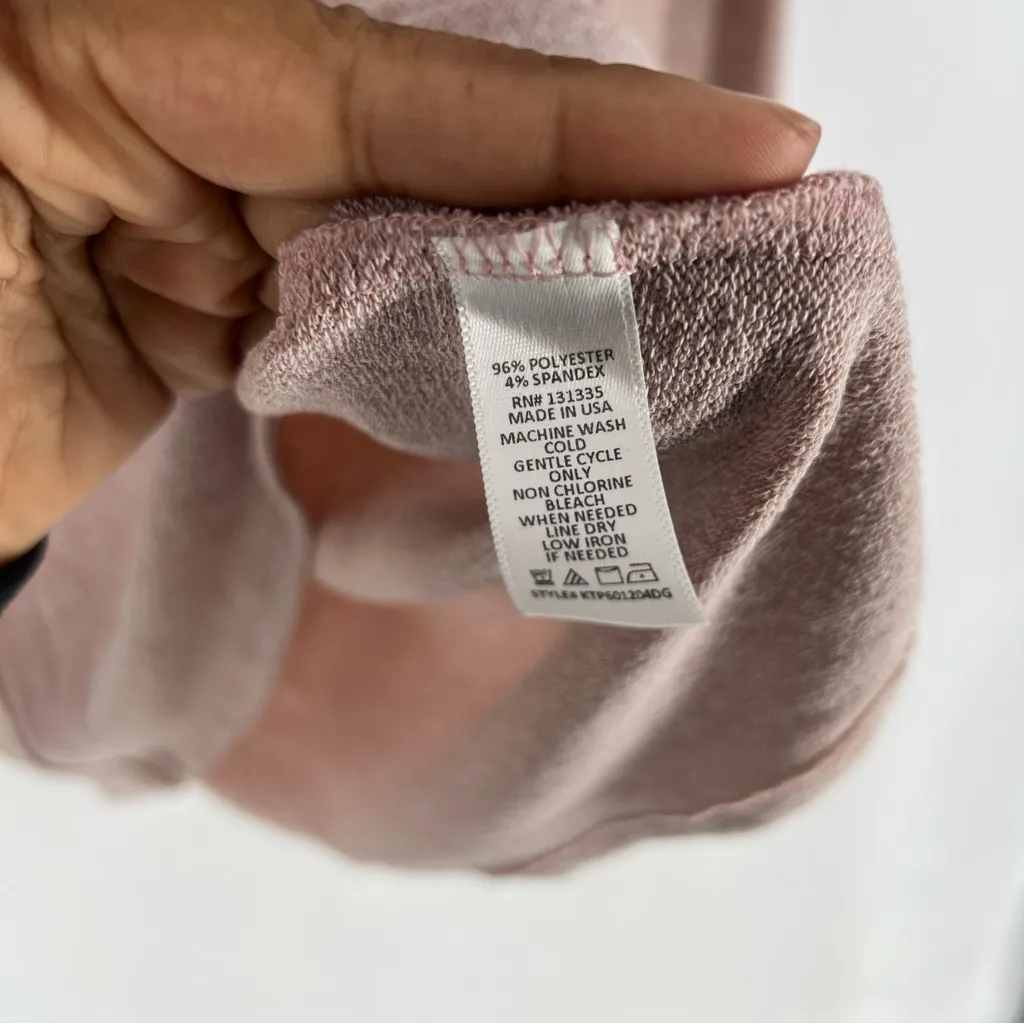 Socialite Women's Neutral Pink V-Neck Long Sleeve‎ V-Neck Knit Sweater Top L - Image 5