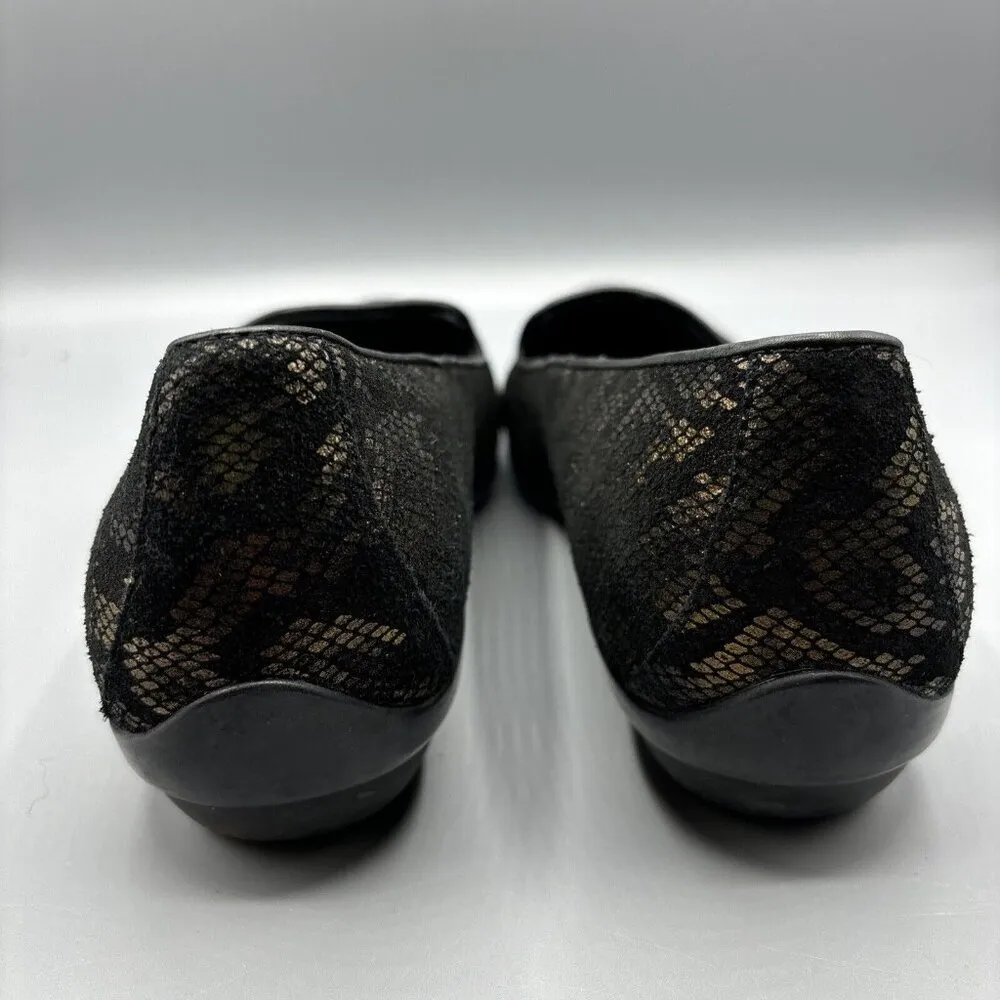 Dansko Olivia Womens Shoes Bronze Black Snake Print‎ Sz 37 Leather Comfort - Image 3