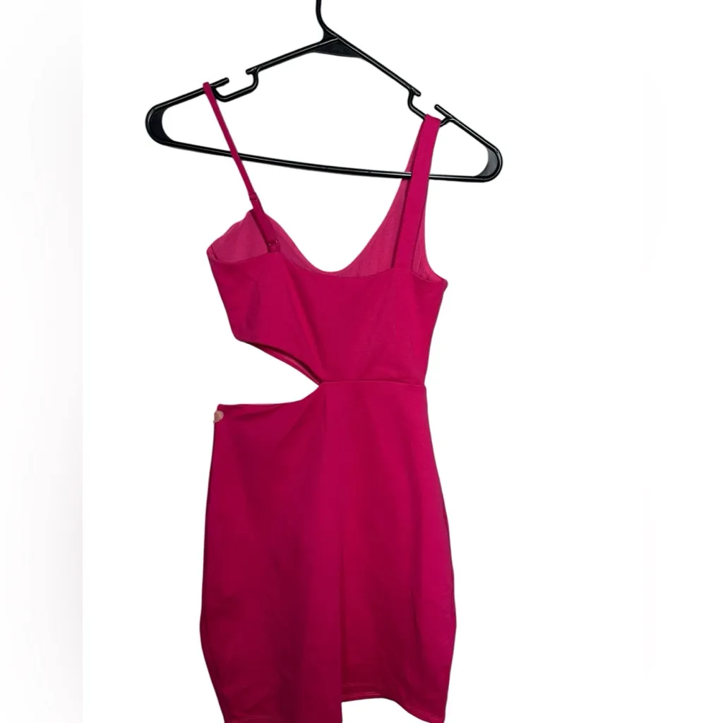 H:Ours Lambert Mini Dress In Hot Pink Size XXS - Image 5