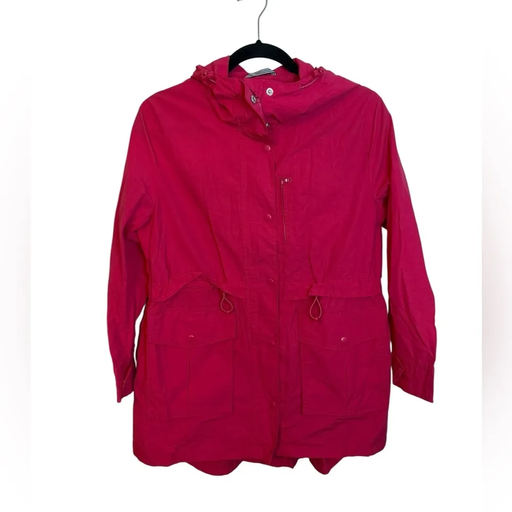 J.Crew Poppy Pink Perfect Rain Jacket - Image 2