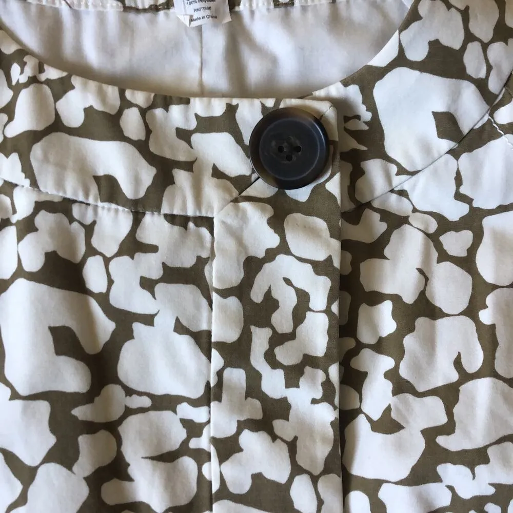 NWT J. Crew Collection Giraffe Safari Jacket brown & cream size 8 - Image 6