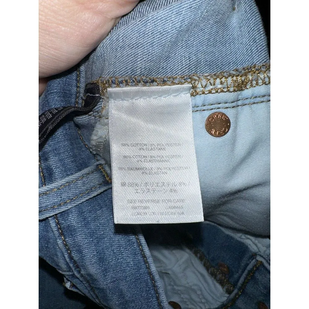 j crew 9 high rise toothpick Button Fly Jeans Size‎ 26T Tall - Image 7