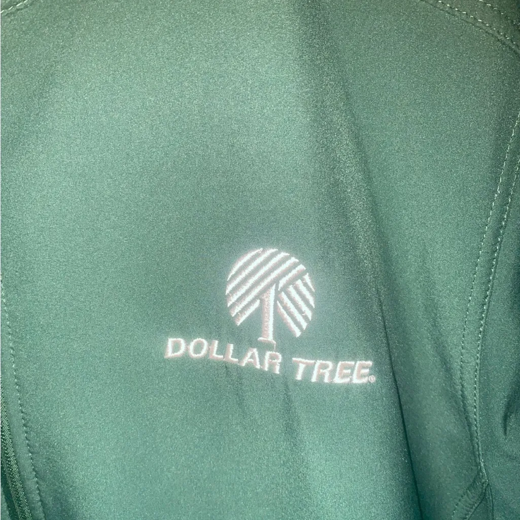 Port Authority Green Dollar Tree Company Fleece Zip Up Jacket With Pockets - Image 5