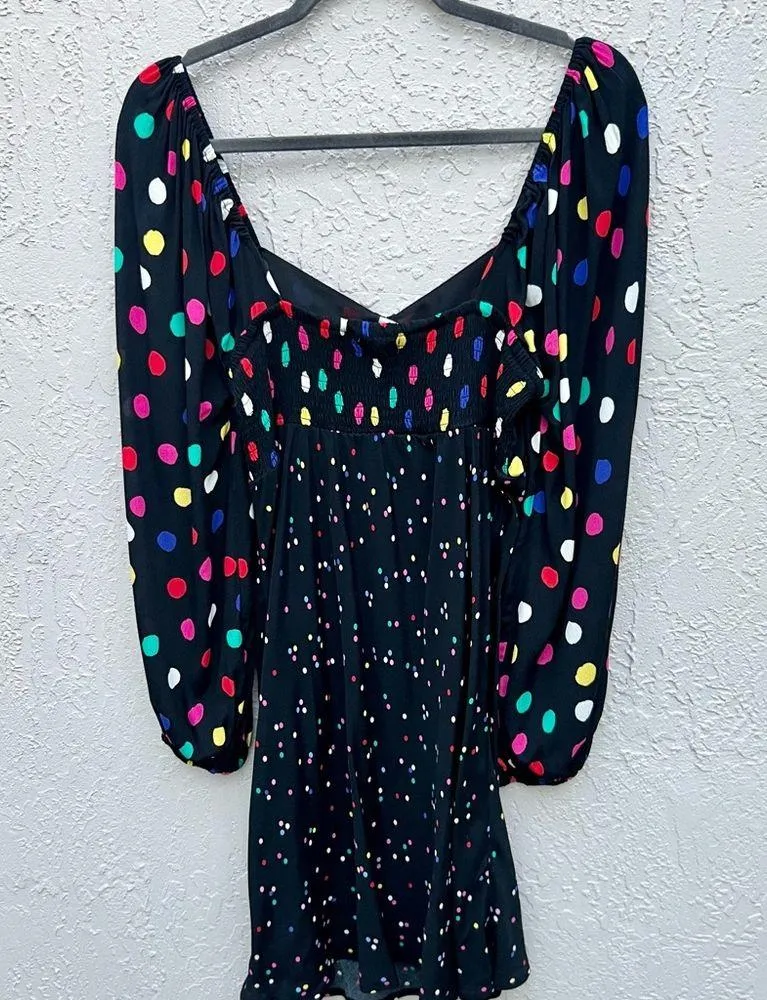 Rixo x Target black multicolor polka dot mini dress 8 new with tags - Image 10