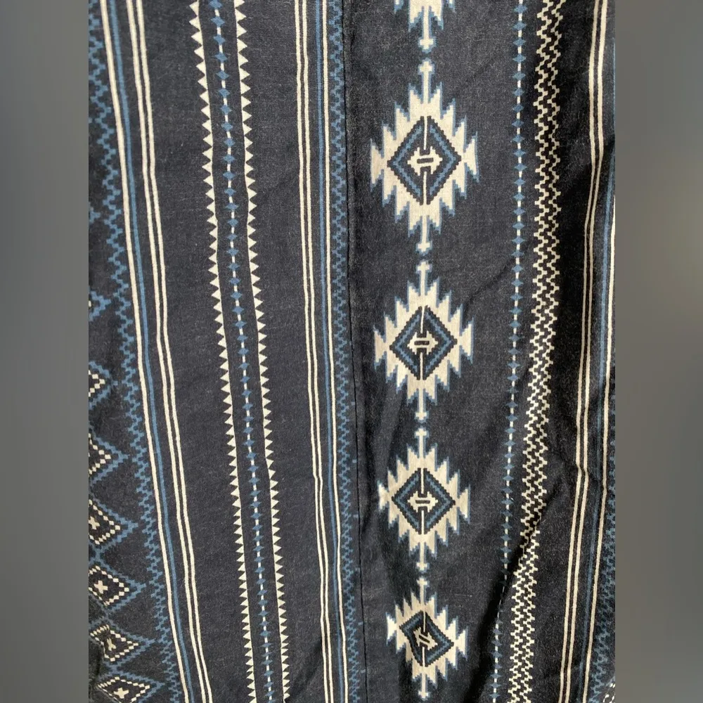 Vintage Japanese Atorih House Blue Western Dress, Size M/L Size M - Image 5