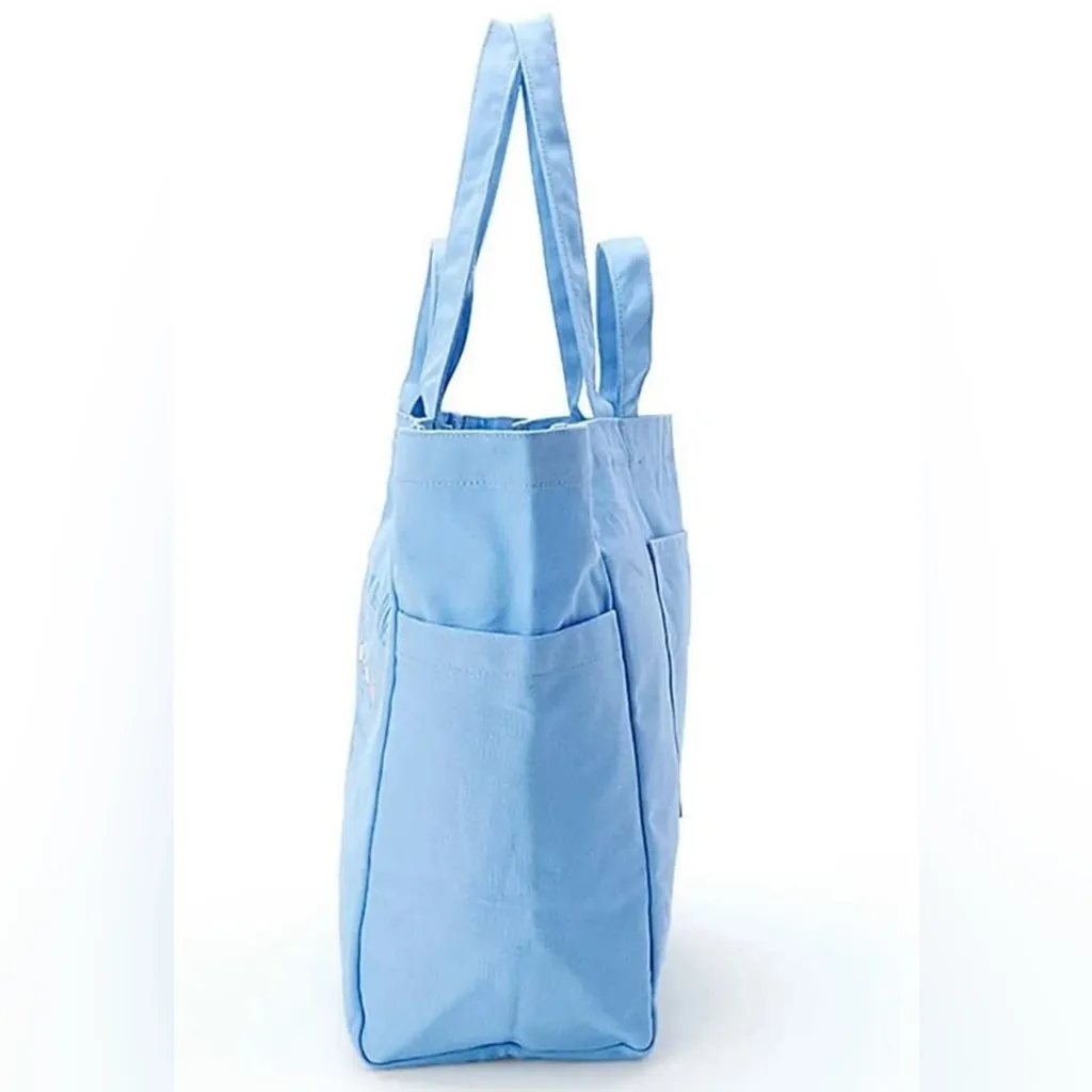 Sanrio Cinnamoroll Light Blue Tote Bag Shoulder/Carry Straps East/West Pockets - Image 9
