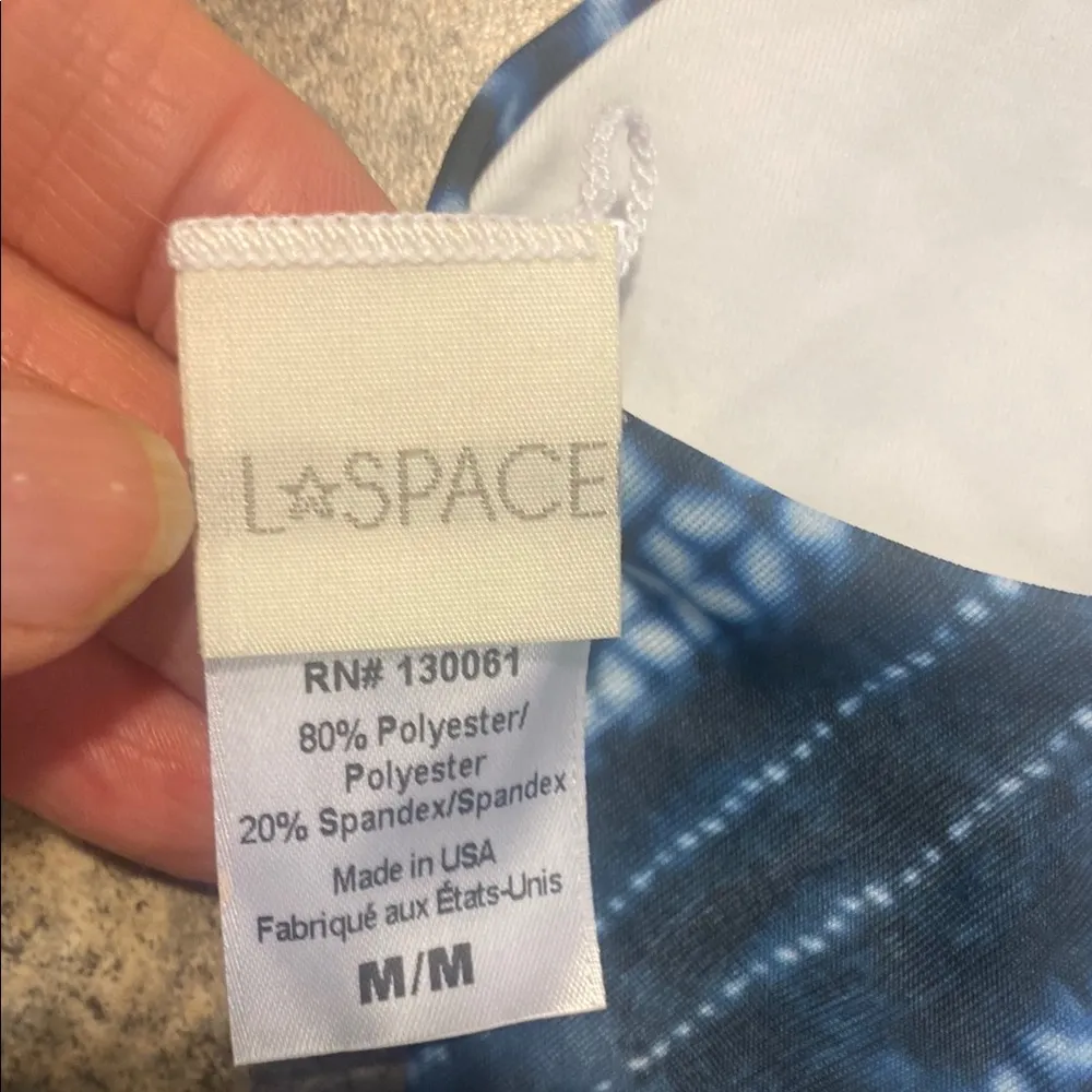 L*Space Indigo Tie-Dye Bikini Top - Image 3