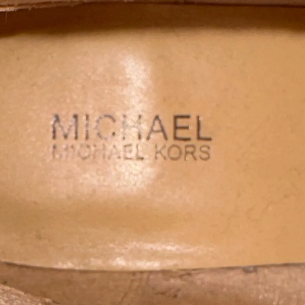 MICHAEL Michael Kors Arley Moto Buckled Ankle Boots Size 8 Dark Brown Leather - Image 9