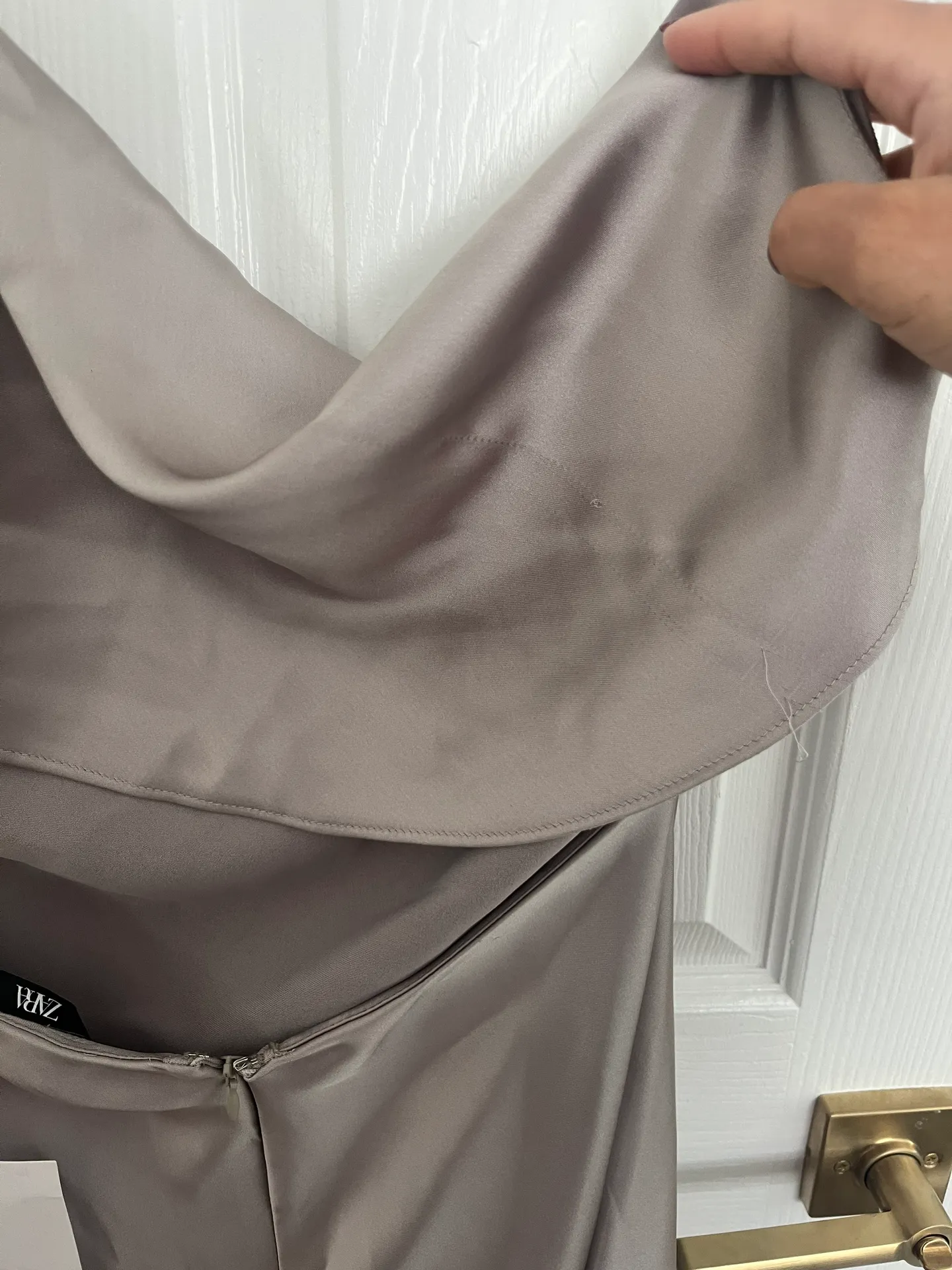 Cava Satin Camisole Dress Strap Open Back - Image 7