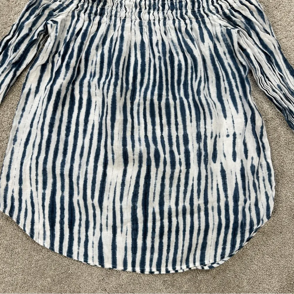 Polo Ralph Lauren Women’s 100% Linen Shibori Off - Image 4