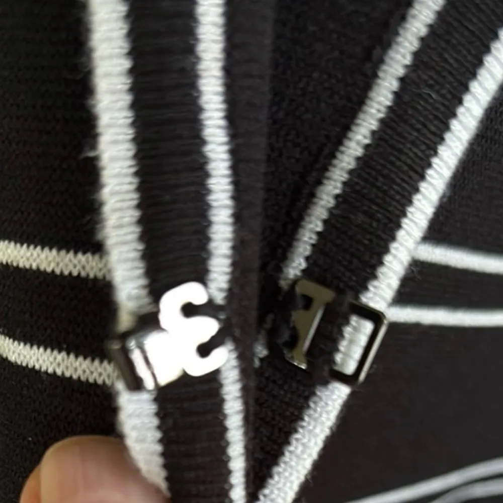 EUC Ming Wang Duster Sweater Black White Size XL - Image 8