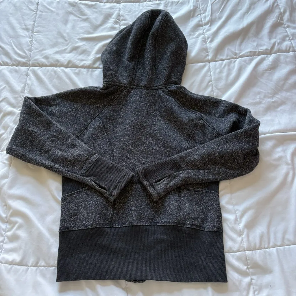 Zella Womens Size Small Hooded Jacket Gray Hoodie Sweatshirt Full Zip Gym - Image 12