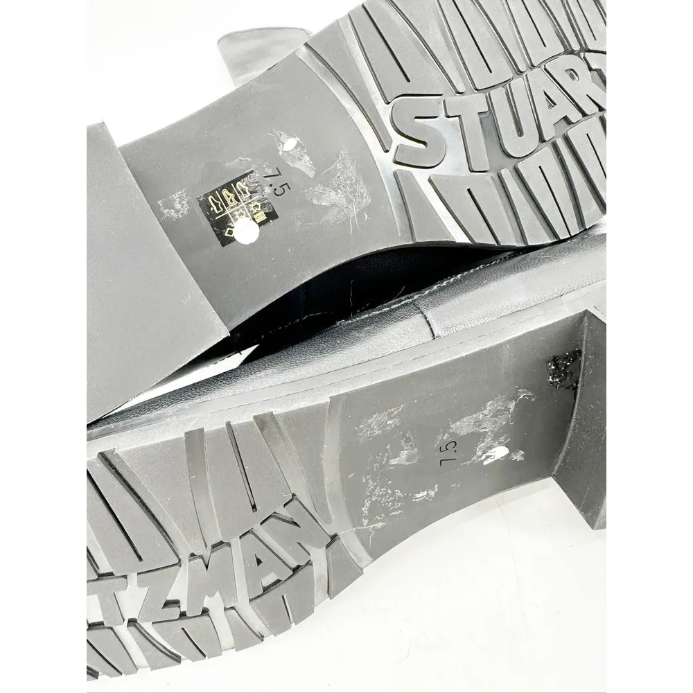 Stuart Weitzman Langdon Black Leather Over The Knee Tall Boots Size 7.5B - Image 4