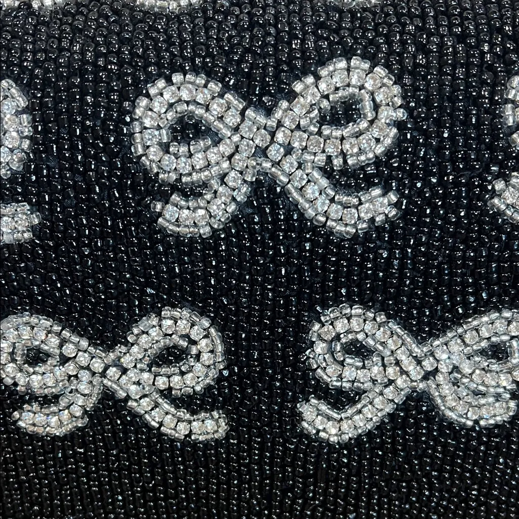 From India To You | Bow Beaded Shoulder Bag Black - Image 3