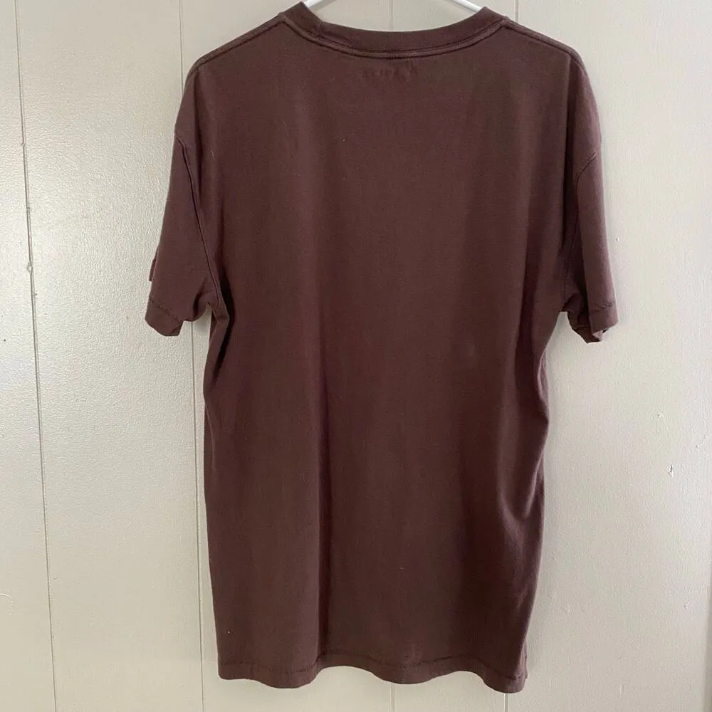Abercrombie & Fitch Brown Relaxed Fit Tee M Soft A&F Essentials Minimalist Unise - Image 2