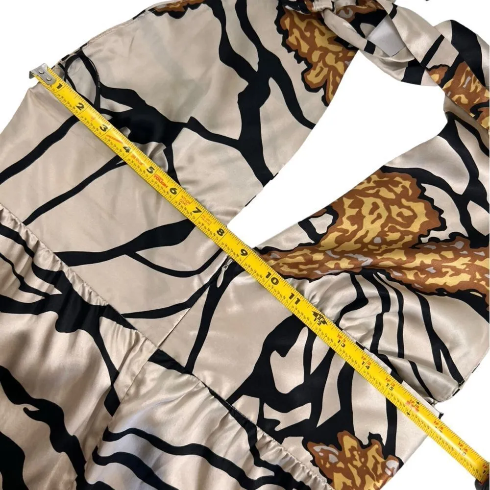 Yanak for BeBe Y2K Silk Halter Midi Dress - Image 7