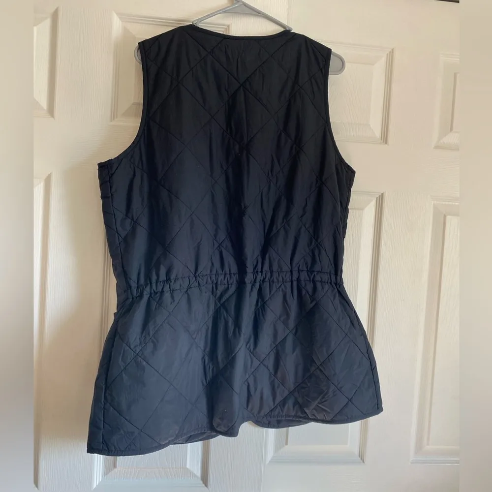 Duluth & Trading size large black quilted vest golden harvest convertible - Image 4