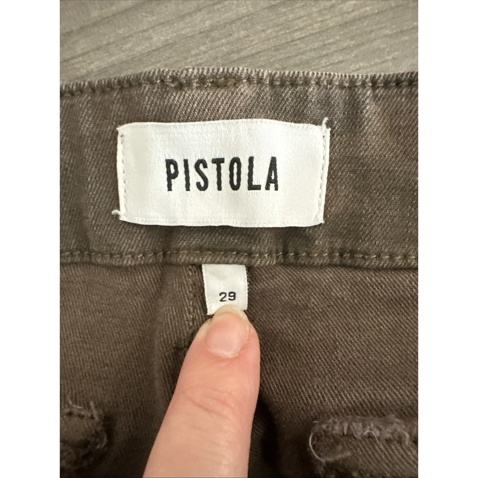 Pistola Mara Camo Ankle Pants Stretch Straight Leg Coquette Y2K Size 29 - Image 3