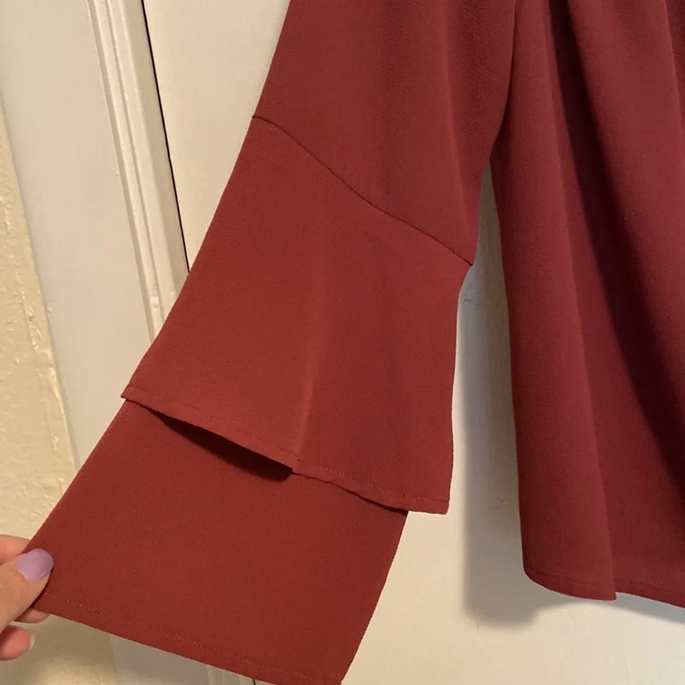 Cranberry Off The Shoulder Blouse - Image 2