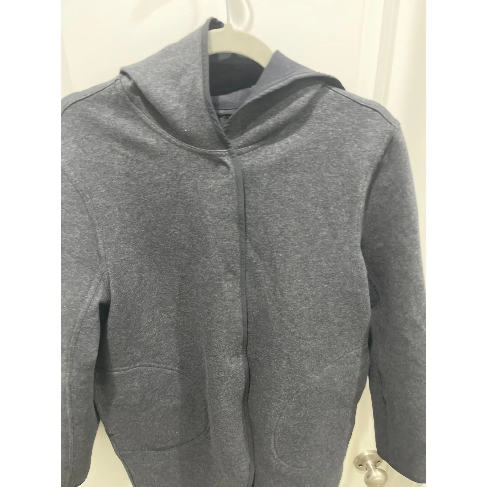 Lululemon City Bound Wrap Jacket Heathered Black / Black Sz M - Image 3