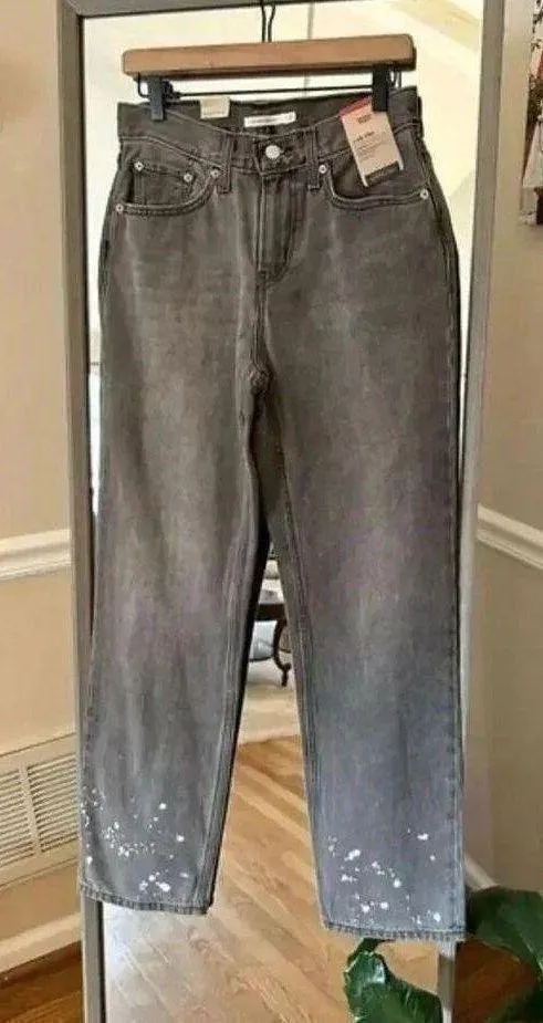Levi's Women's‎ Low Pro Straight Sz 27 Mid rise Relaxed Through Hip/9’s Style - Image 2