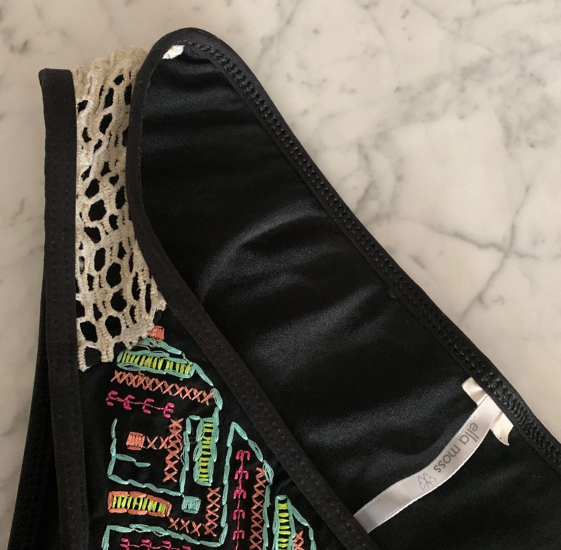 Dream Weaver Embroidered Netted Bikini Bottom - Image 8