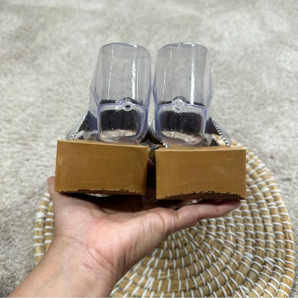 Billabong Women’s Boardwalk Mid-Wedge Sandal Slip On Beach in Black White 10 - Image 10