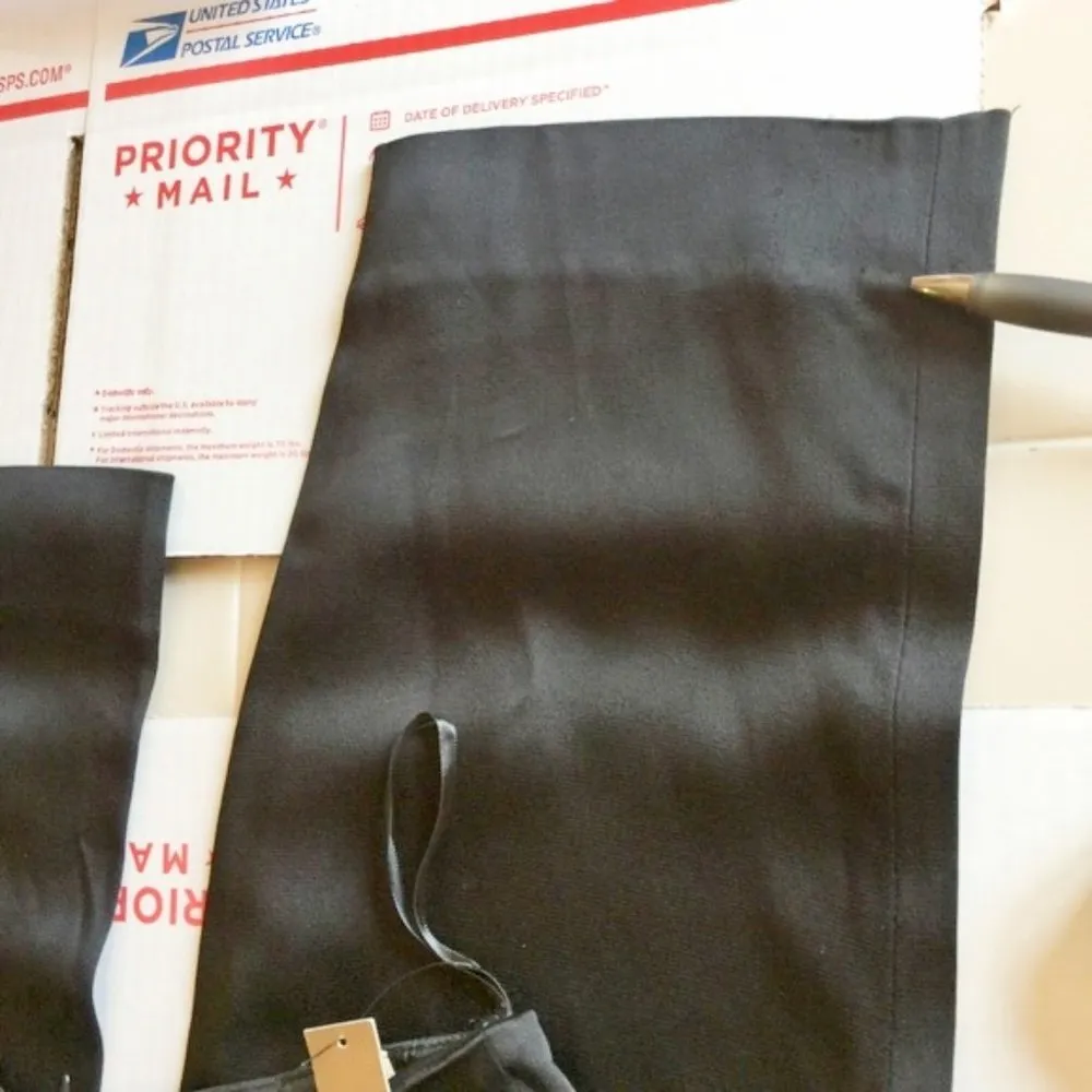 NEW * DKNY women's size 6 silky high waist formal party pants 26x31 NWD defects - Image 6