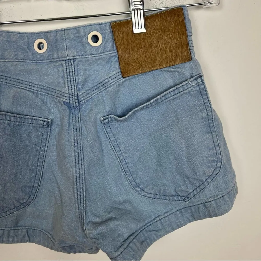 Rag & Bone Blue High Rise Hot Shorts - Image 5