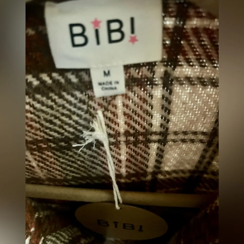 Bibi Oversized Plaid Shacket - Image 2