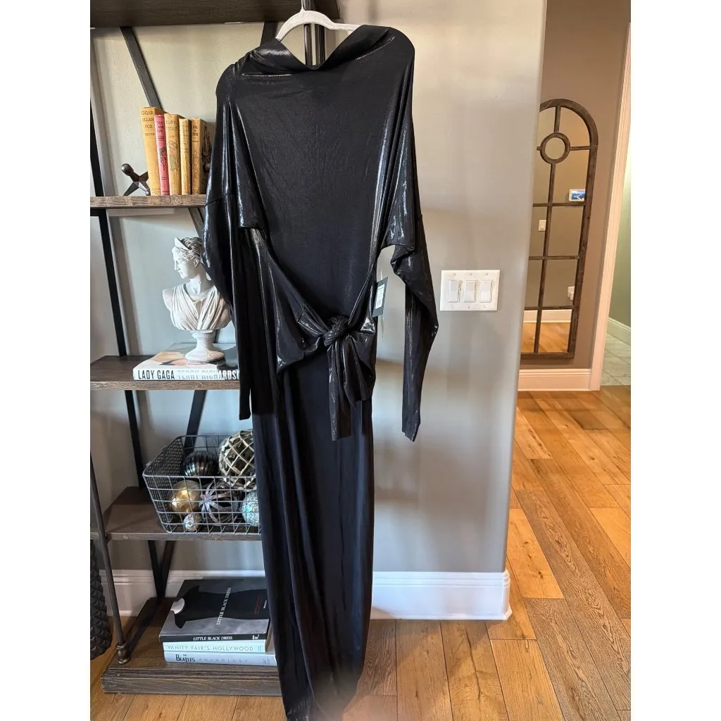 NORMA KAMALI Four Sleeve All In One Gown Black Womens Size XS34 - Image 7