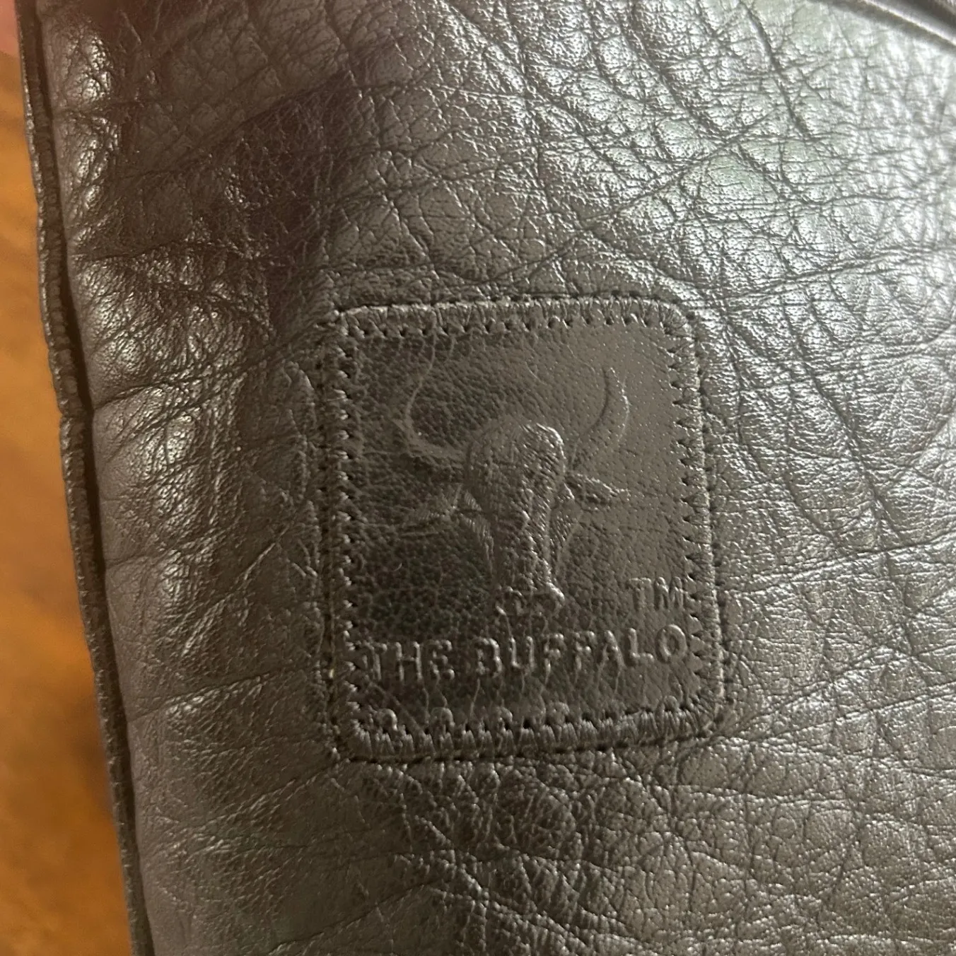 Carlos Falchi The Buffalo Vintage Black Leather Crossbody Bag USA Luxury Purse‎ - Image 2