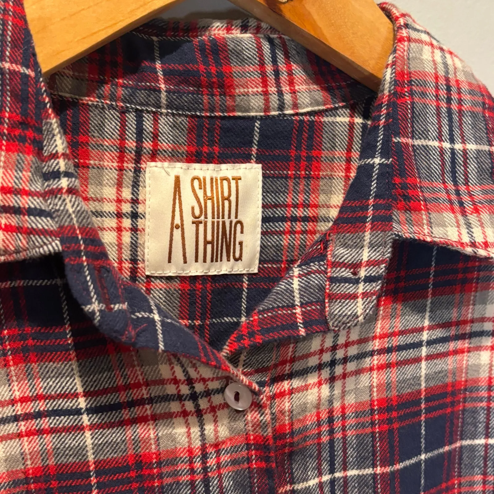 A Shirt Thing Plaid Oversized Flannel Button Down Shirt - Image 4
