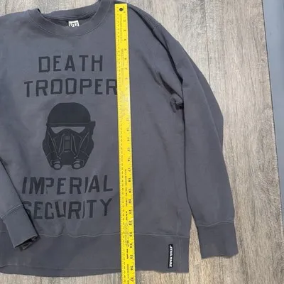 Star Wars‎ Uniqlo Gray Crewneck Sweatshirt Death Trooper Imperial Security XL - Image 6