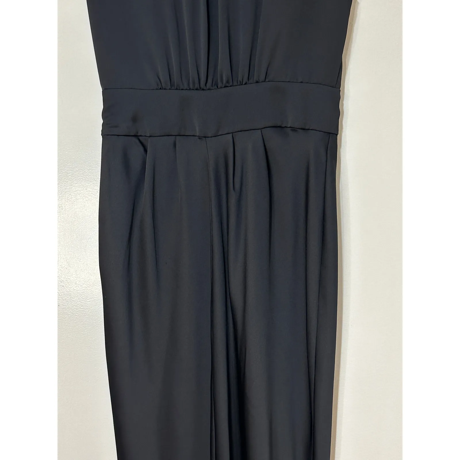 Ramy Brook Quinn Plunge-Neck Gown Dress Black Size 10 NWT Bold Front Slit - Image 11