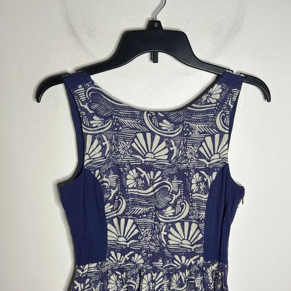 O'Neill Mini Purple Ivory Floral Print  Backless Surf Dress size S - Image 3