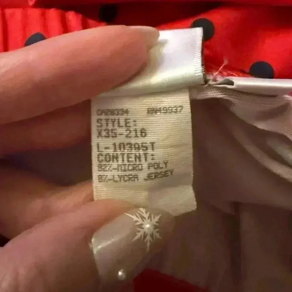 Tail Retro Pickleball Tennis Ball MCM Squares Print Skirt Large Red - Image 6